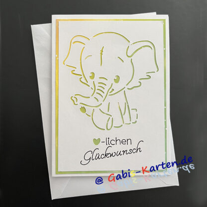 Karte Kinder 'Elefant'