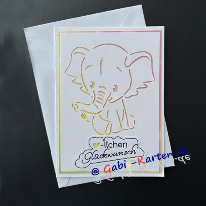 Karte Kinder 'Elefant' – Bild 2