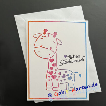 Karte Kinder 'Giraffe'